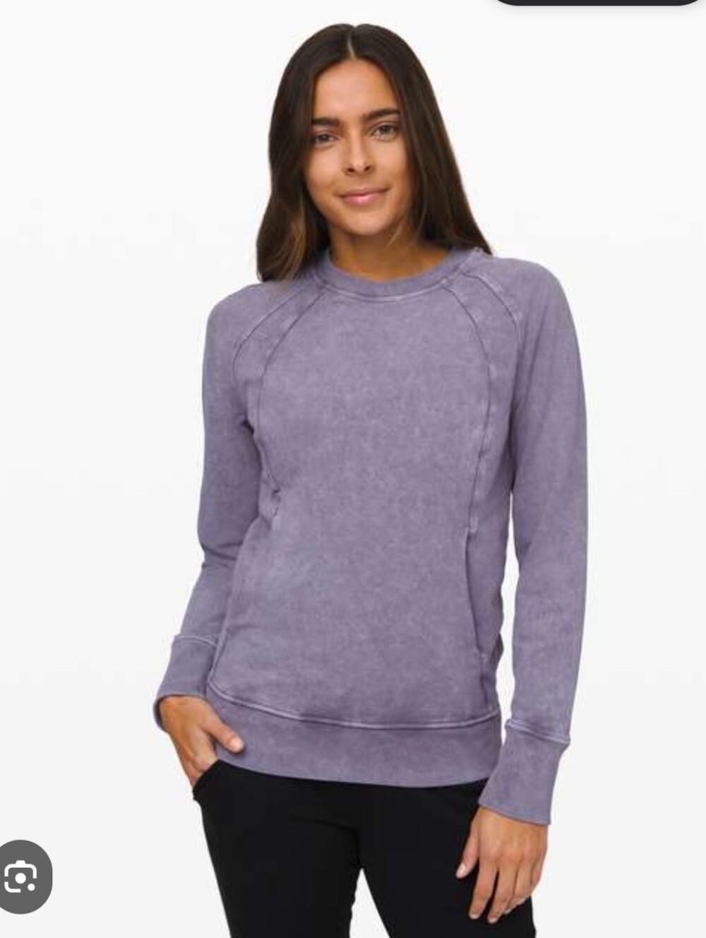 Lululemon Scuba Crew Neck Washed Purple Size 10